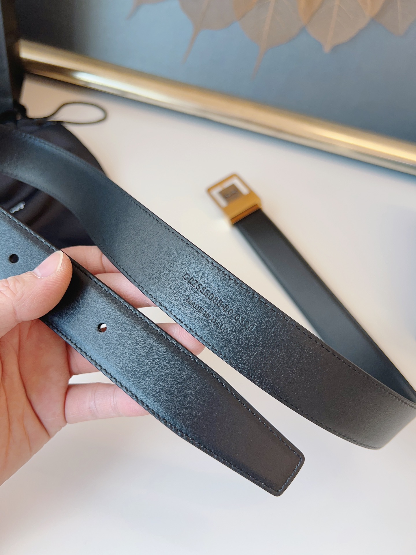 Saint Laurent Female Leather Belt S-m-l