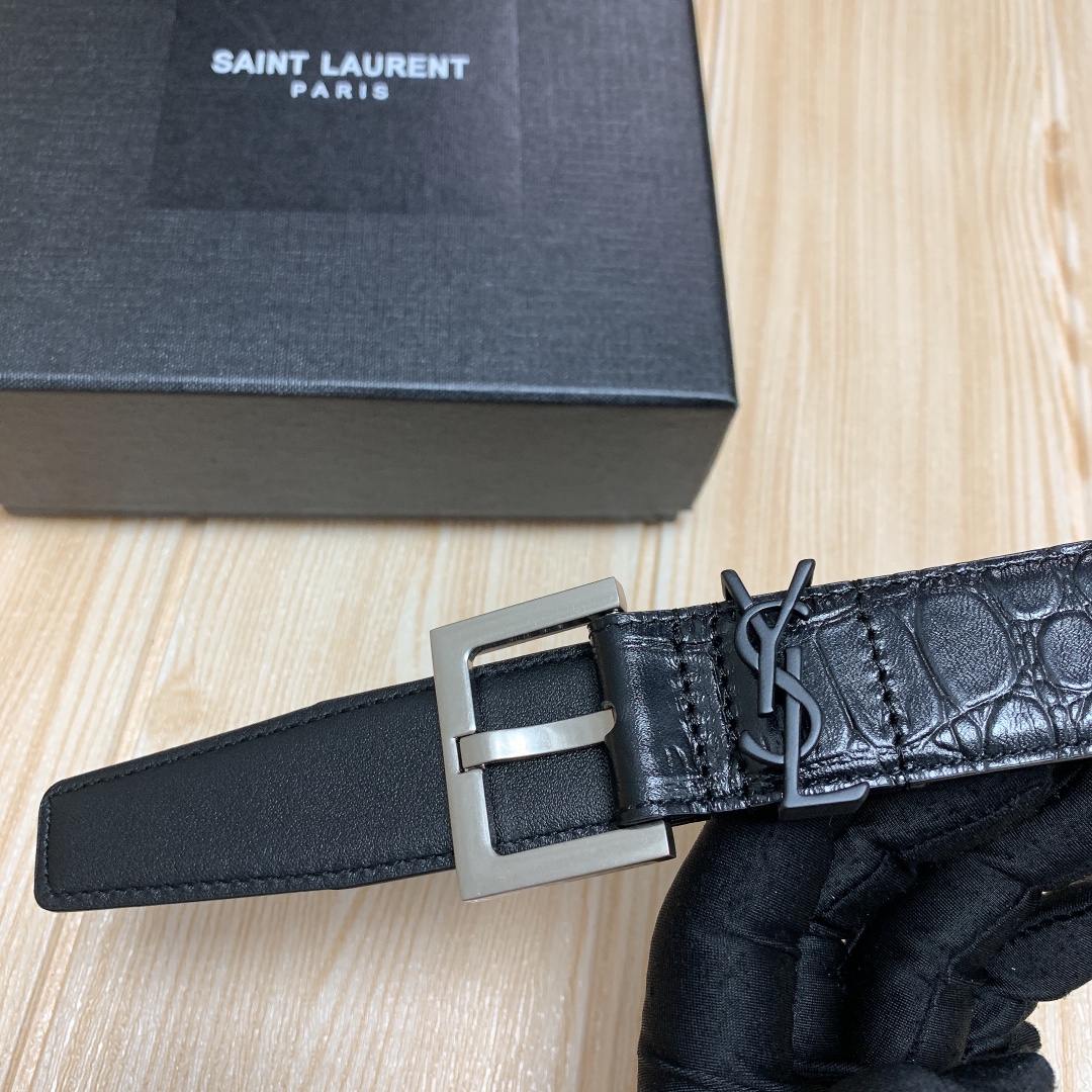 Saint Laurent Female Leather Belt S-l