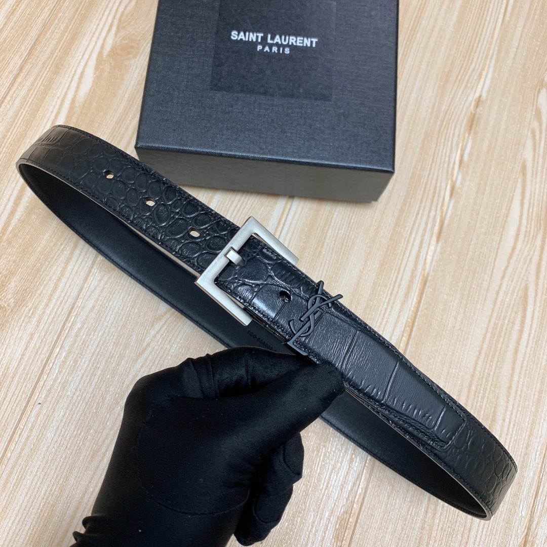 Saint Laurent Female Leather Belt S-l