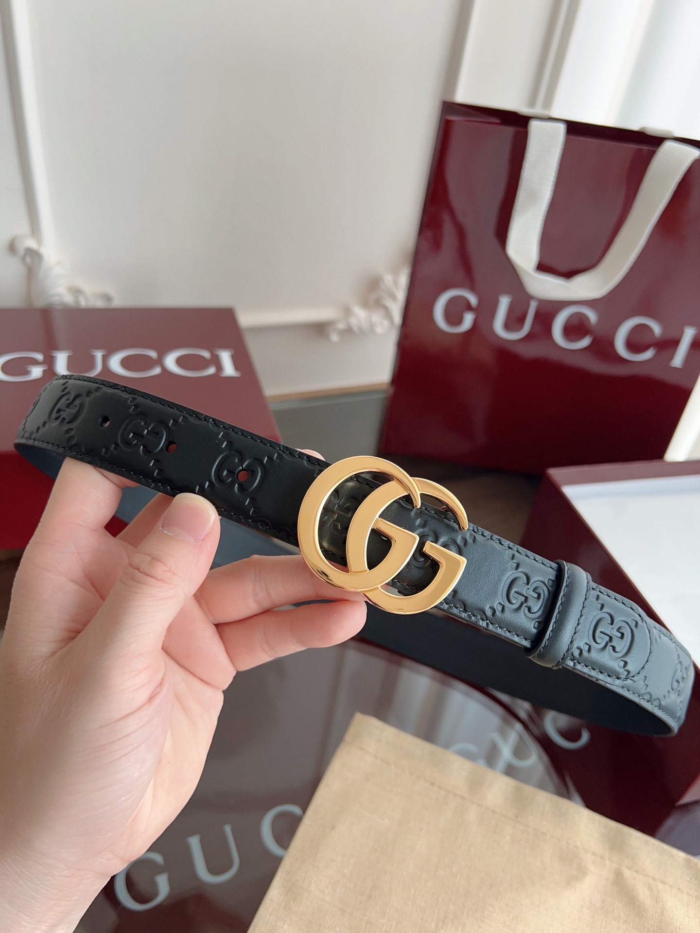 Gucci Female Basic Belt Cow Leather M-l