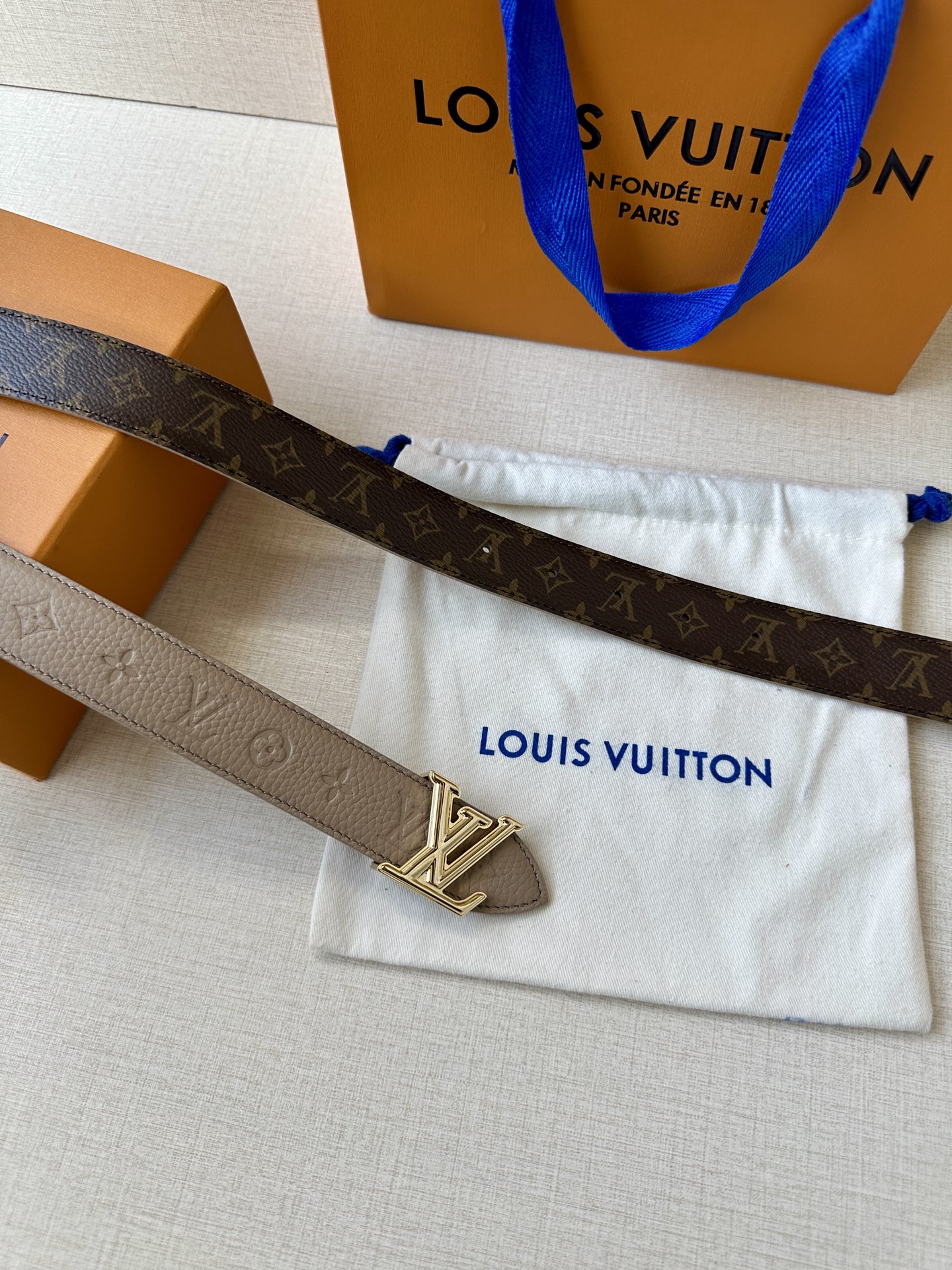 Louis Vuitton Female Basic Belt Canvas M-l