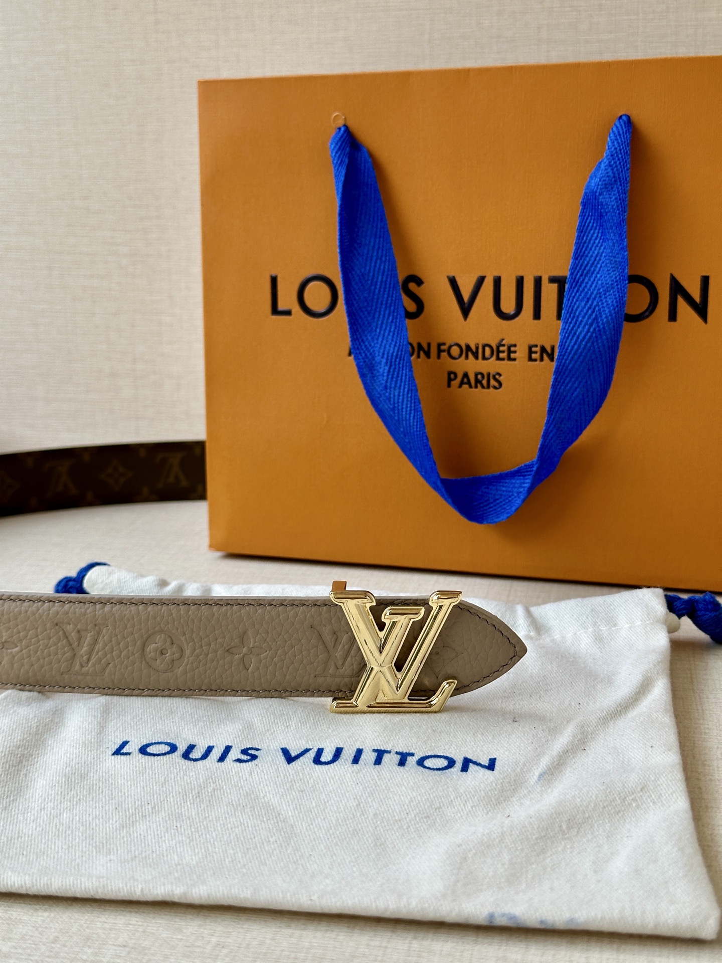 Louis Vuitton Female Basic Belt Canvas M-l