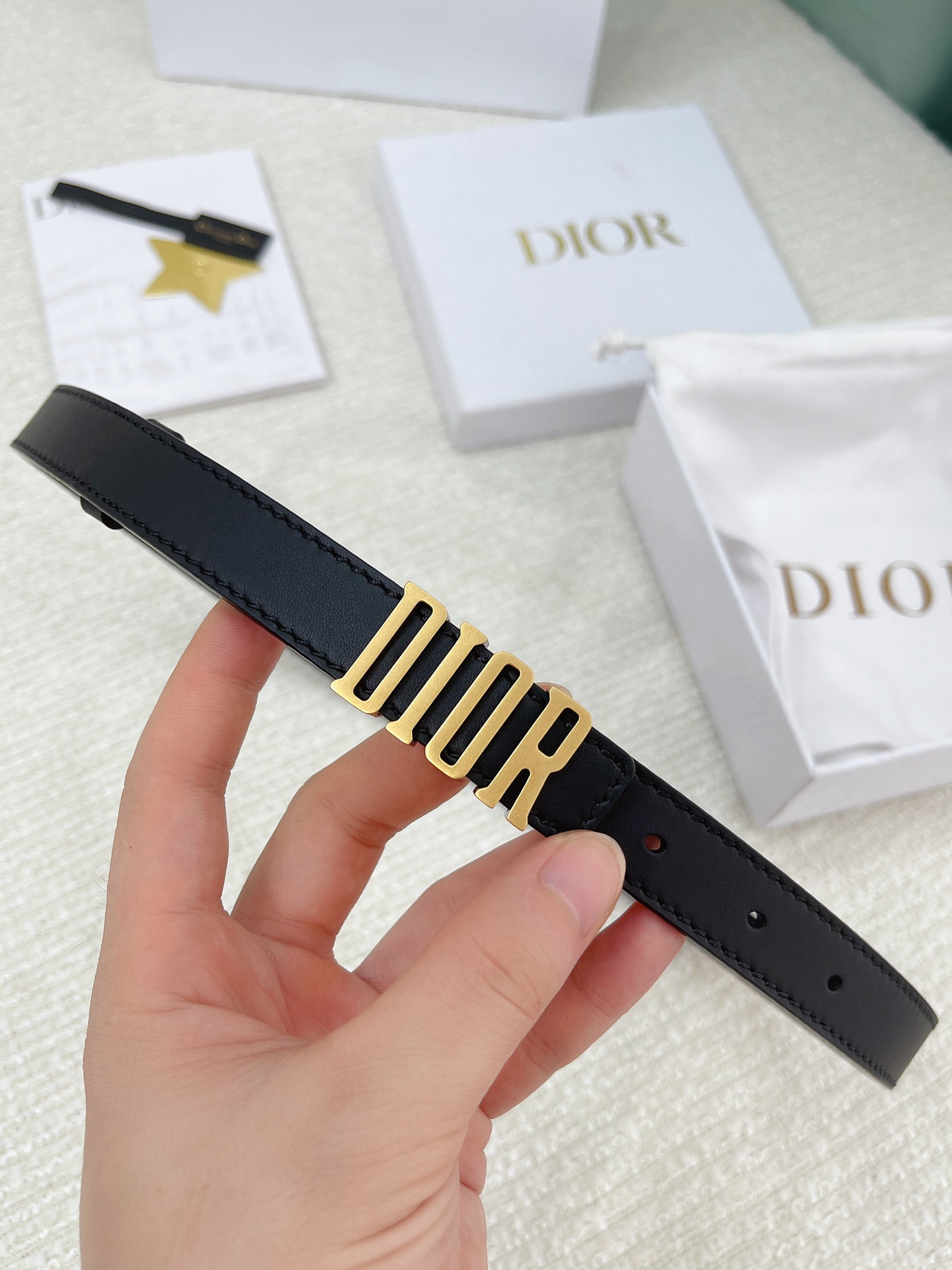 Dior Female Basic Belt Cow Leather M
