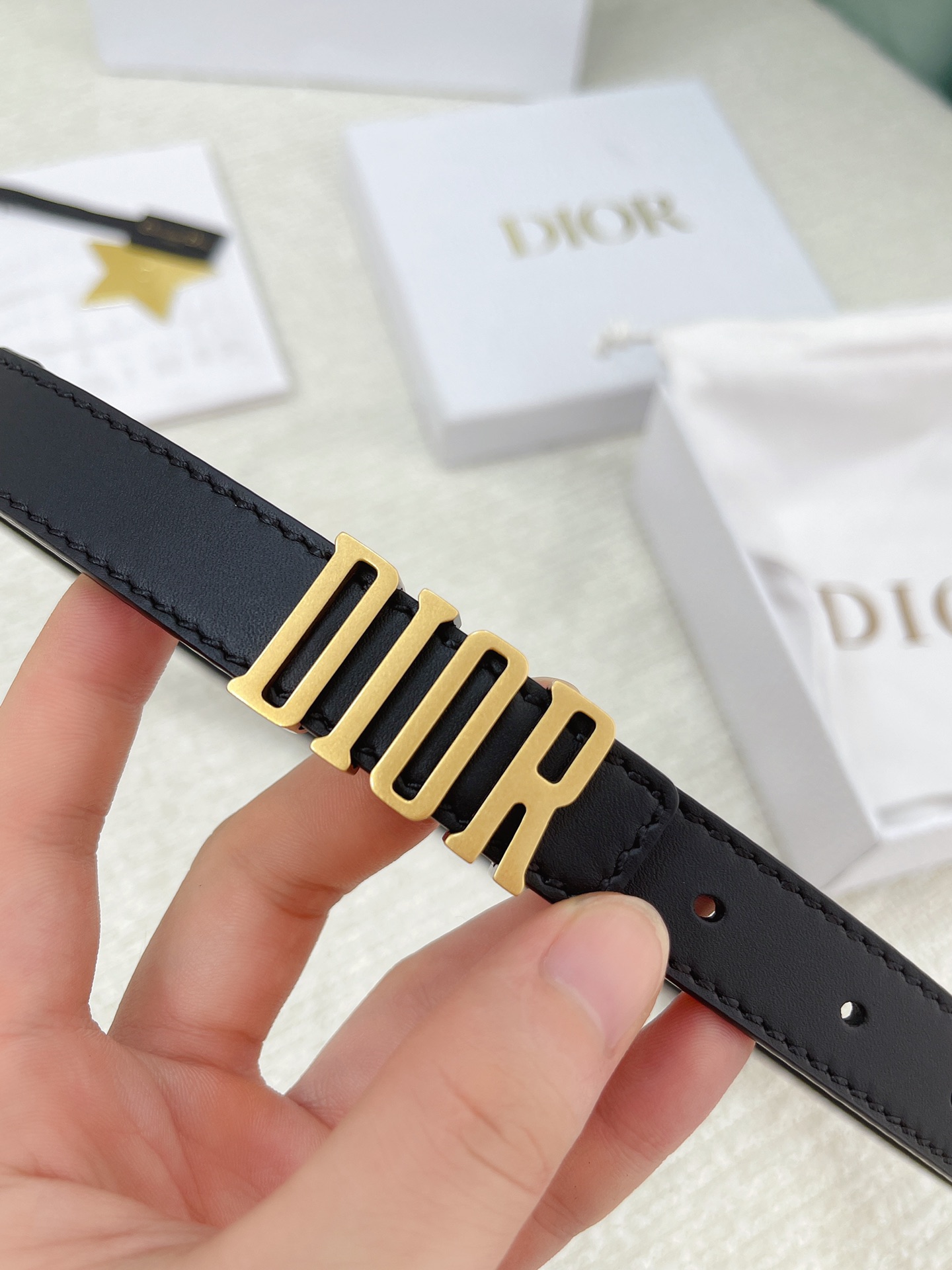 Dior Female Basic Belt Cow Leather M
