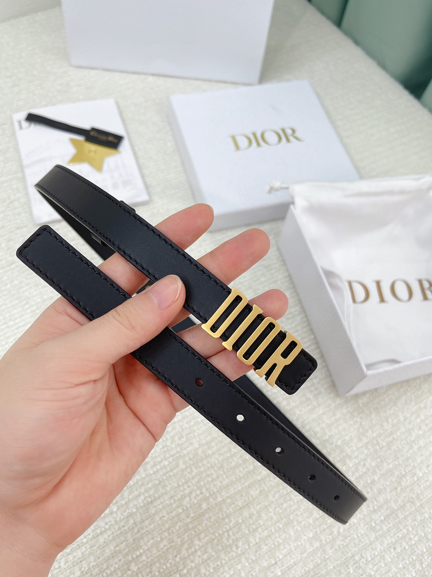 Dior Female Basic Belt Cow Leather M