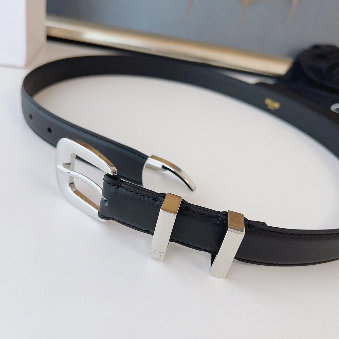 Celine Female Basic Belt Silver M-l