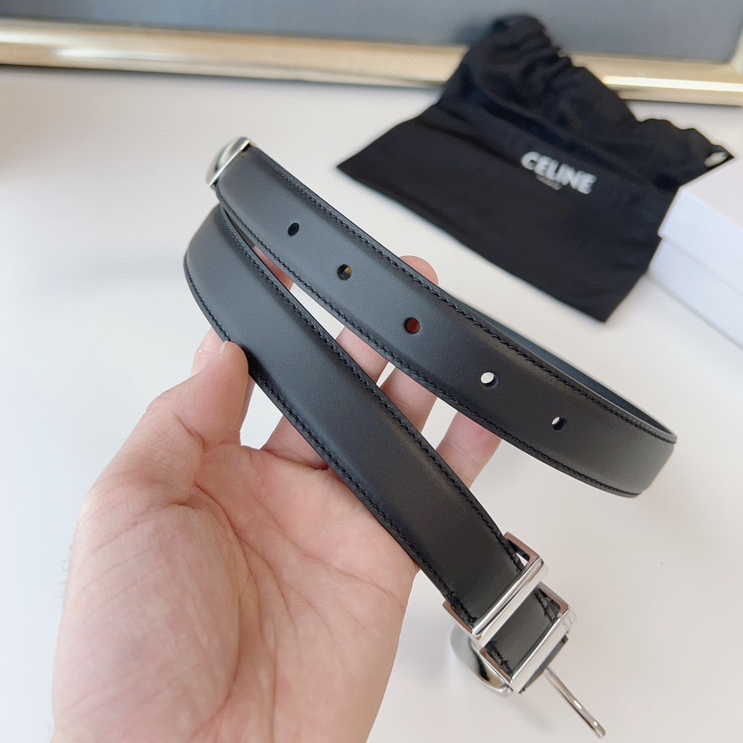 Celine Female Basic Belt Silver M-l