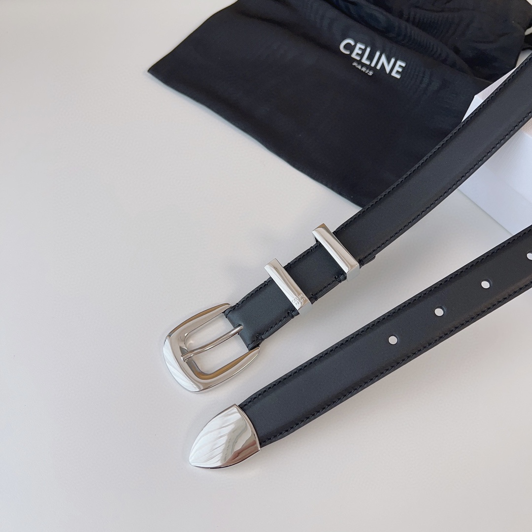 Celine Female Basic Belt Silver M-l