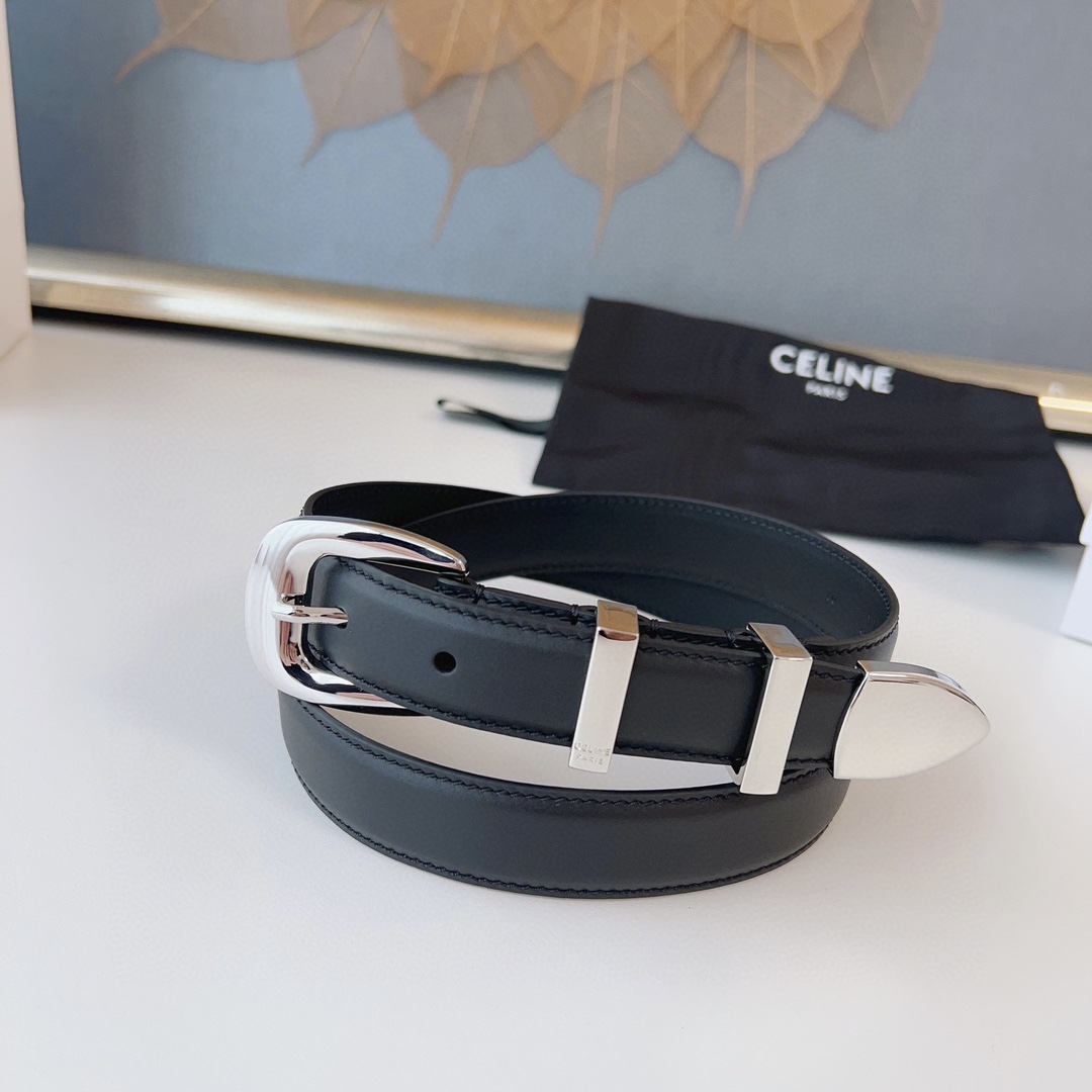Celine Female Basic Belt Silver M-l