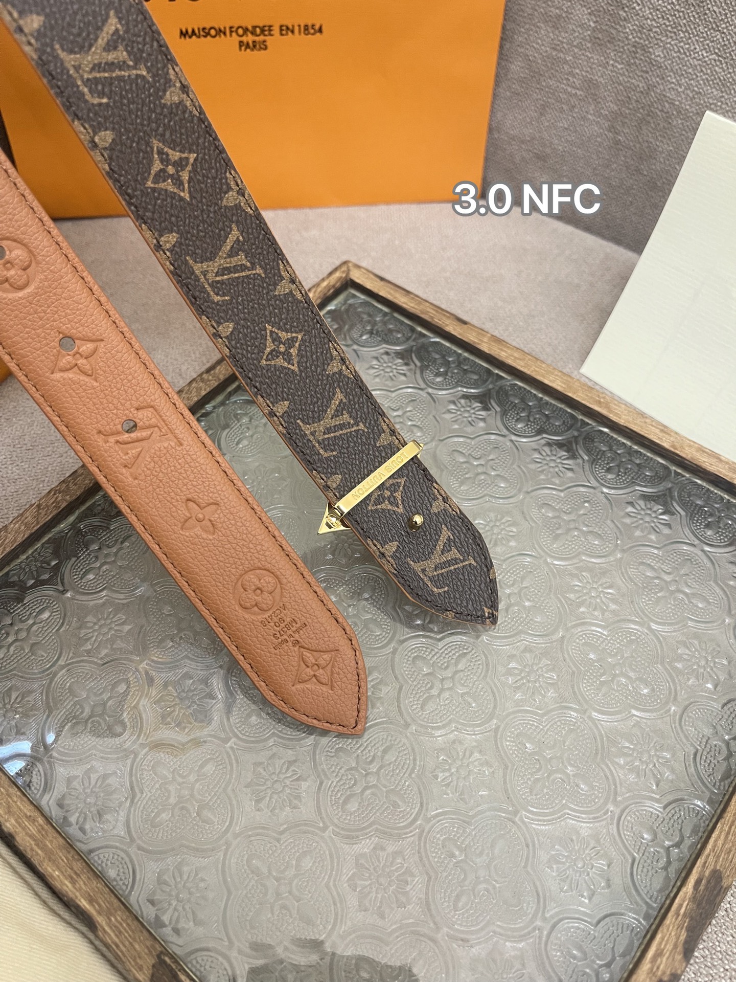 Louis Vuitton Female Basic Belt Cow Leather M-l