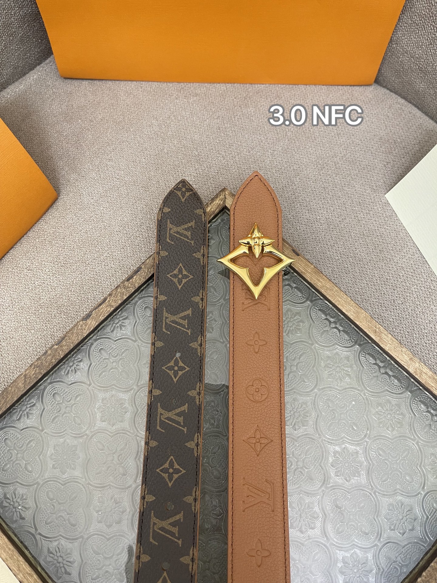 Louis Vuitton Female Basic Belt Cow Leather M-l