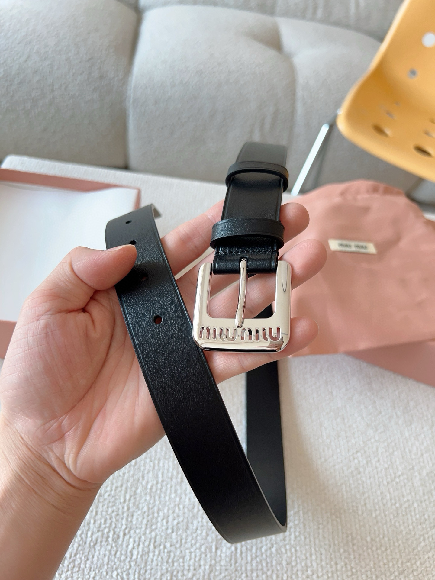 Miu Miu Female Basic Belt M