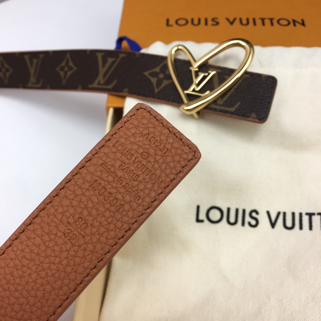 Louis Vuitton Female Basic Belt Cow Leather M