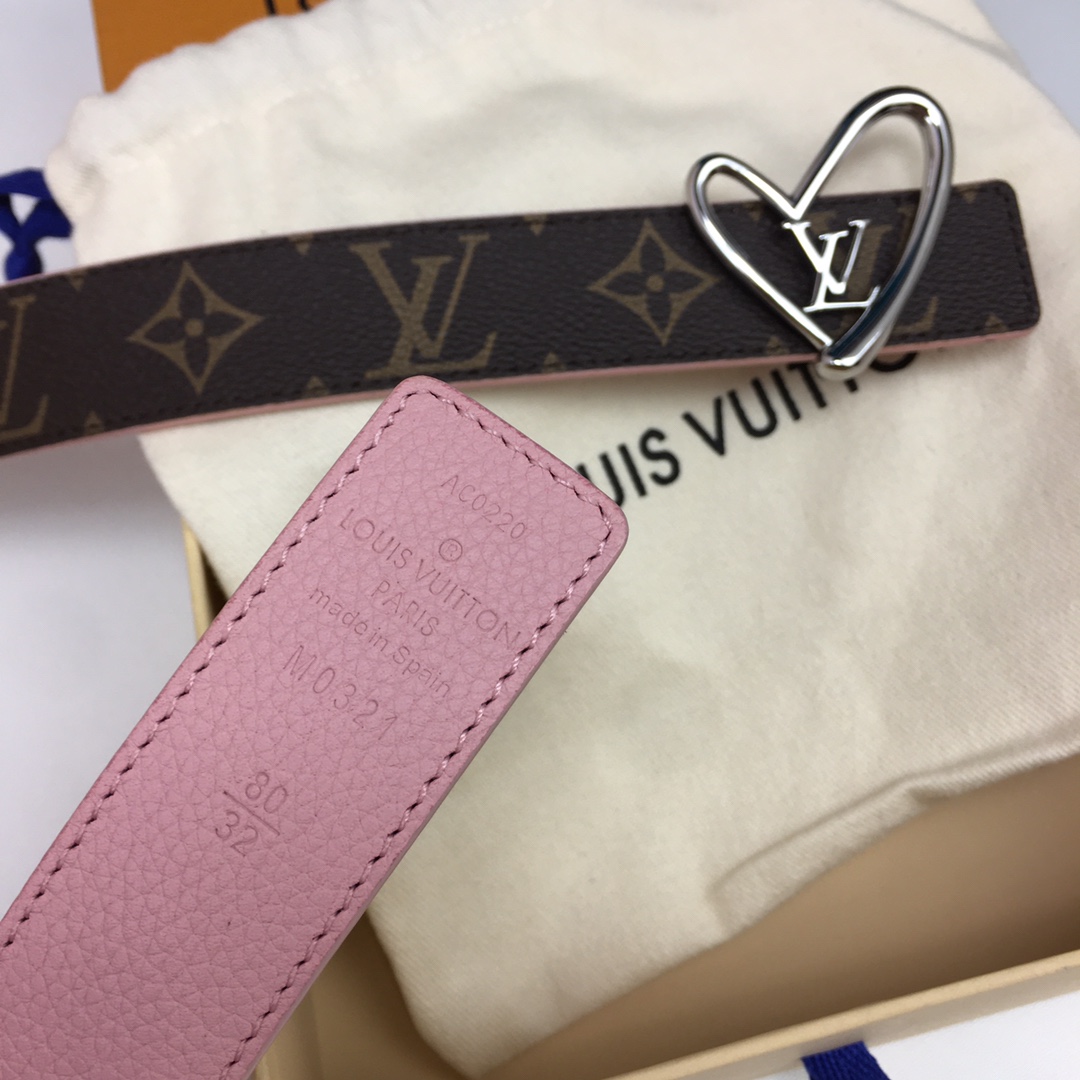 Louis Vuitton Female Basic Belt Cow Leather M