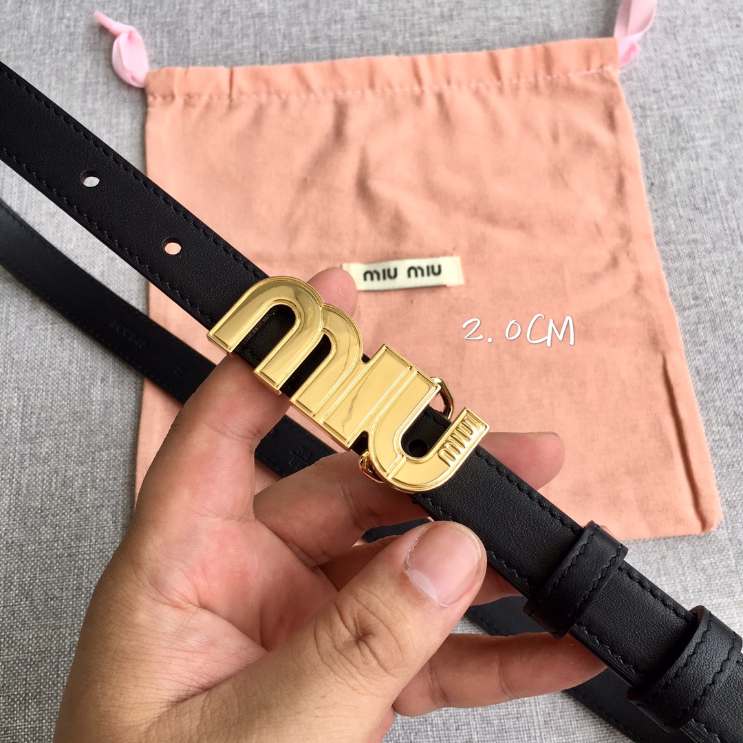 Miu Miu Female Basic Belt M
