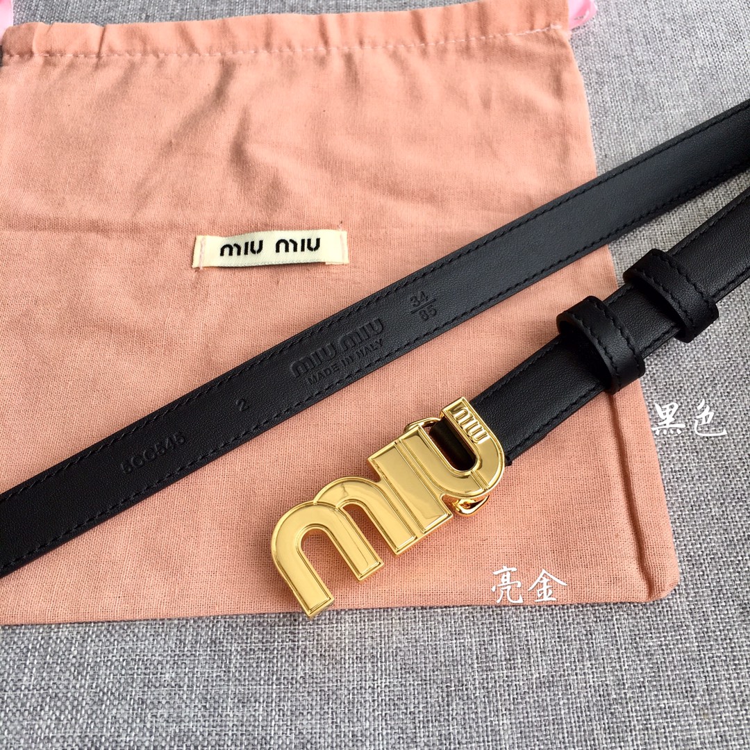 Miu Miu Female Basic Belt M