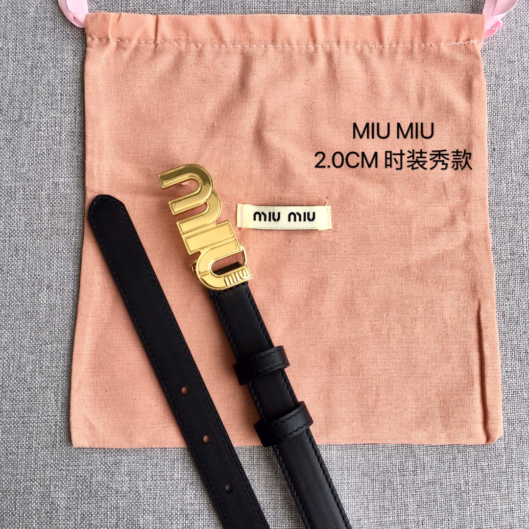 Miu Miu Female Basic Belt M