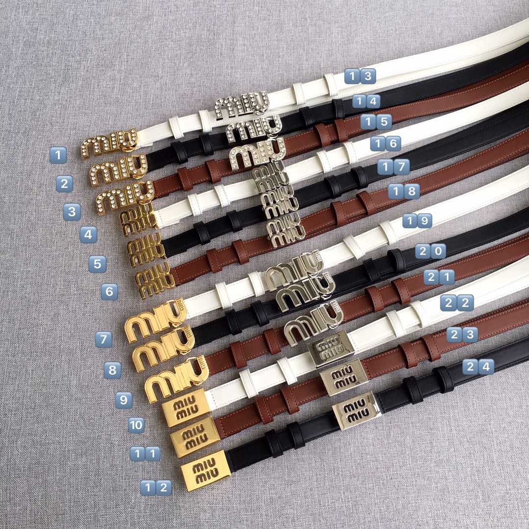 Miu Miu Female Basic Belt M