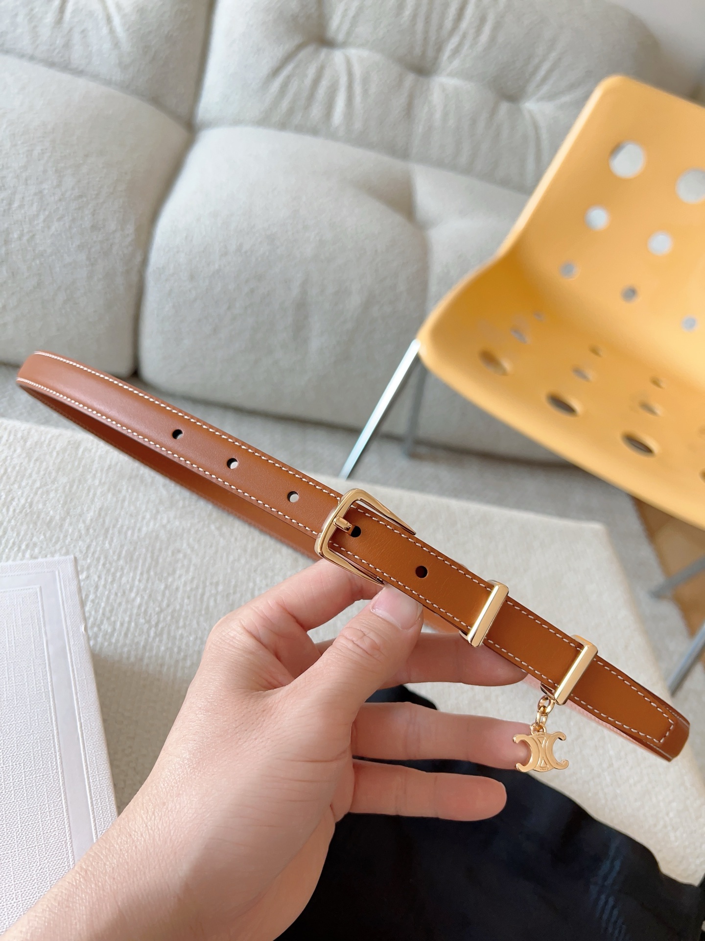 Celine Female Leather Belt 18mm-m-l