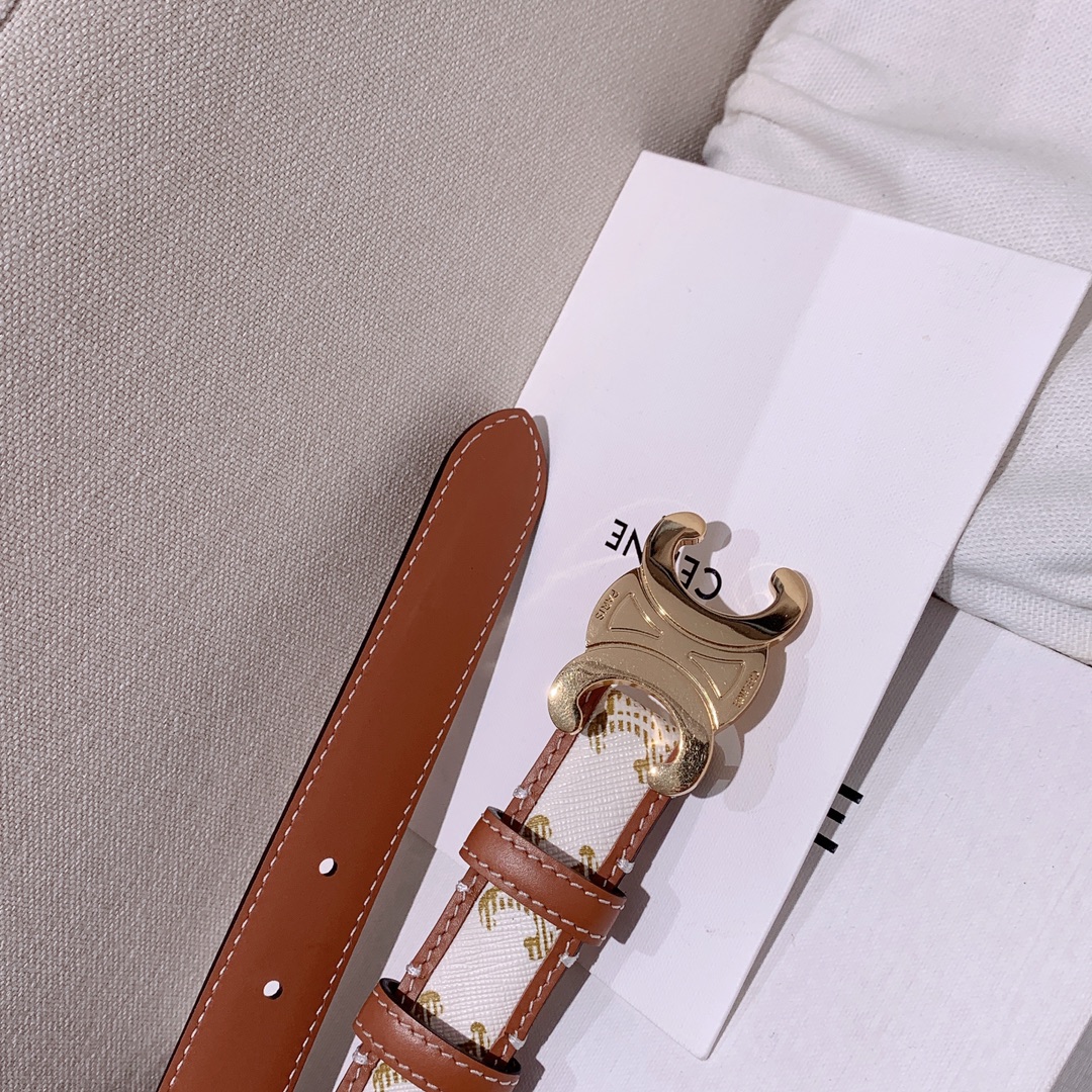 Celine Female Leather Belt Cow Leather M-l