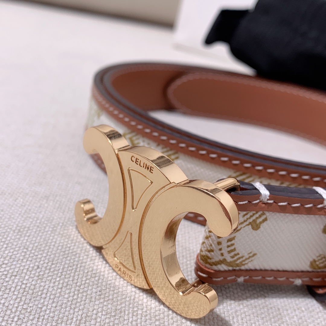 Celine Female Leather Belt Cow Leather M-l