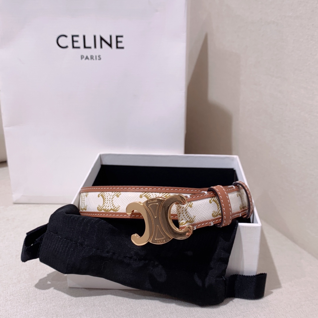 Celine Female Leather Belt Cow Leather M-l