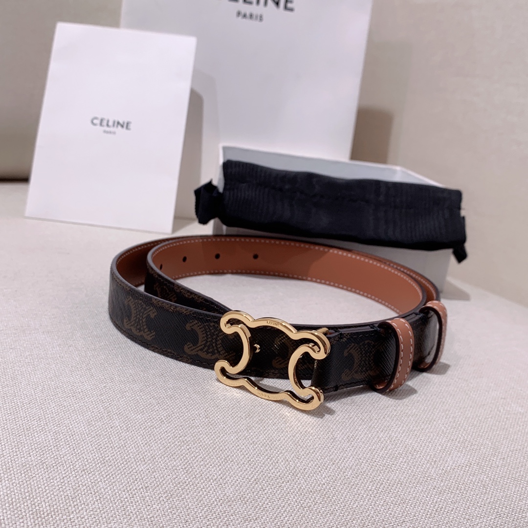 Celine Female Leather Belt Cow Leather M-l