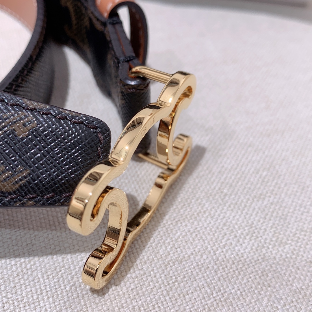 Celine Female Leather Belt Cow Leather M-l