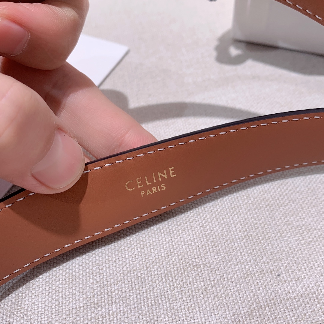 Celine Female Leather Belt Cow Leather M-l