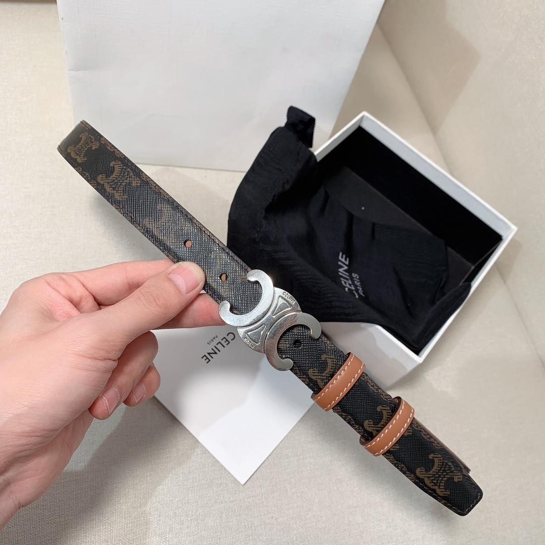 Celine Female Leather Belt Cow Leather M-l