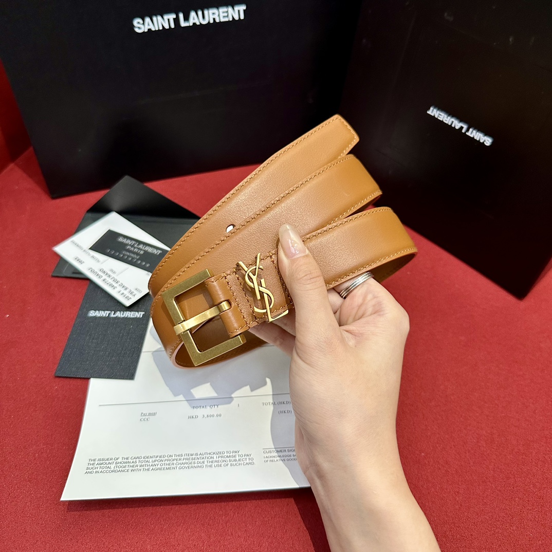 Saint Laurent Female Basic Belt 0mm-s-m-l