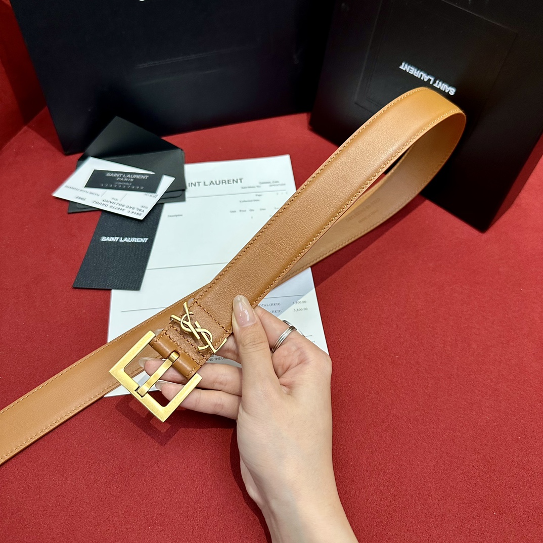 Saint Laurent Female Basic Belt 0mm-s-m-l