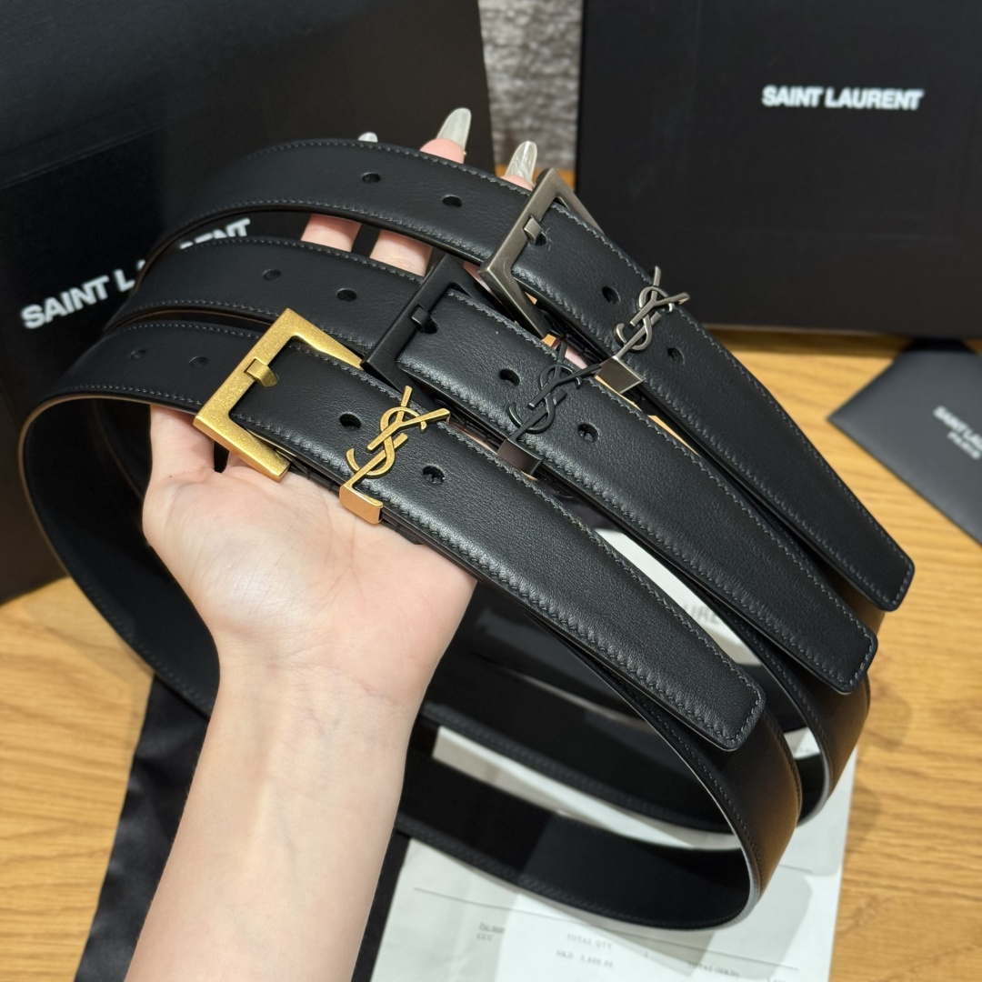 Female Pin Buckle Belt Cow Leather 30mm-l