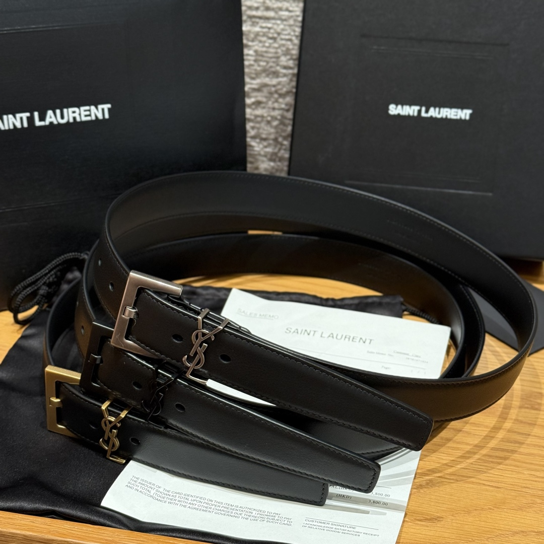 Female Pin Buckle Belt Cow Leather 30mm-l