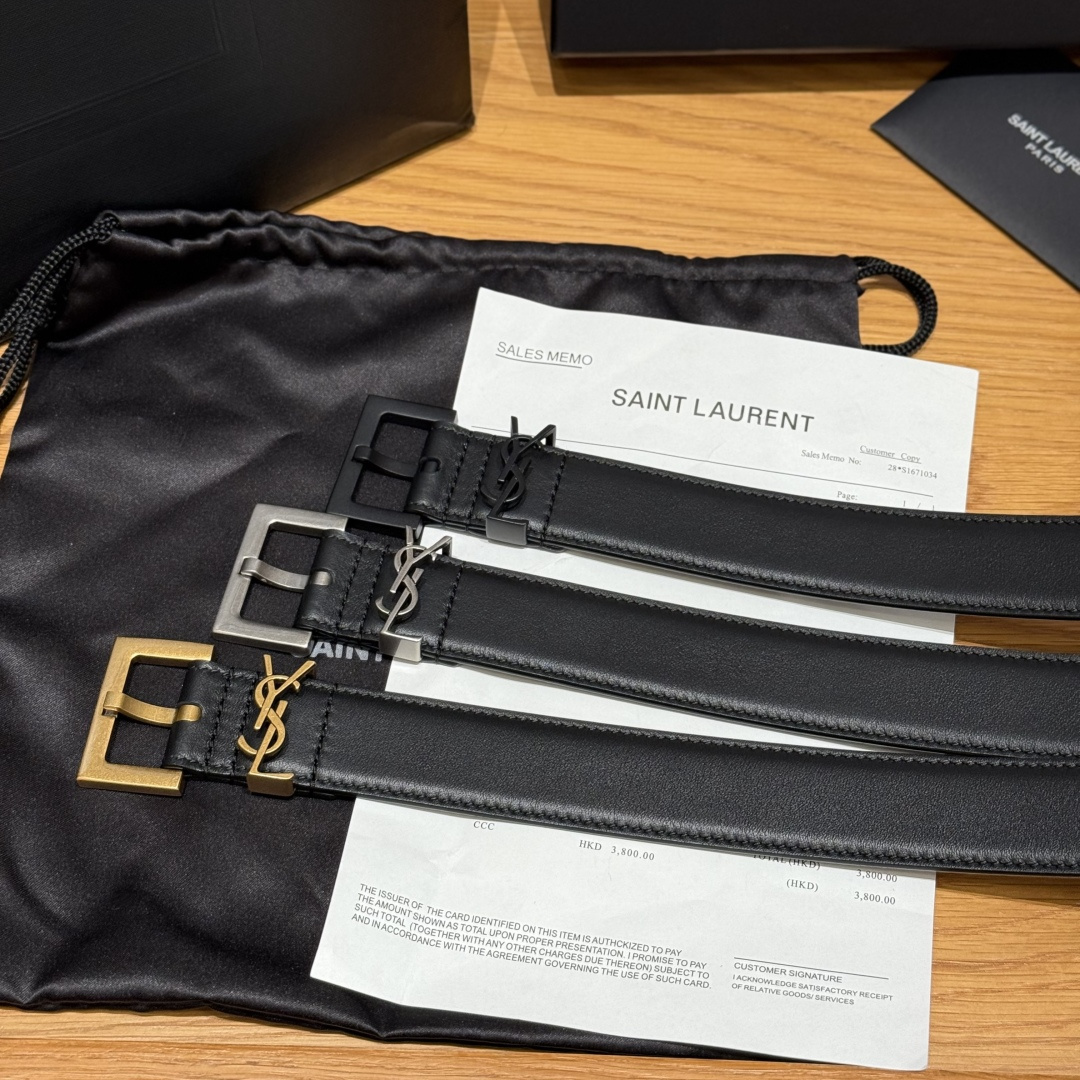 Female Pin Buckle Belt Cow Leather 30mm-l