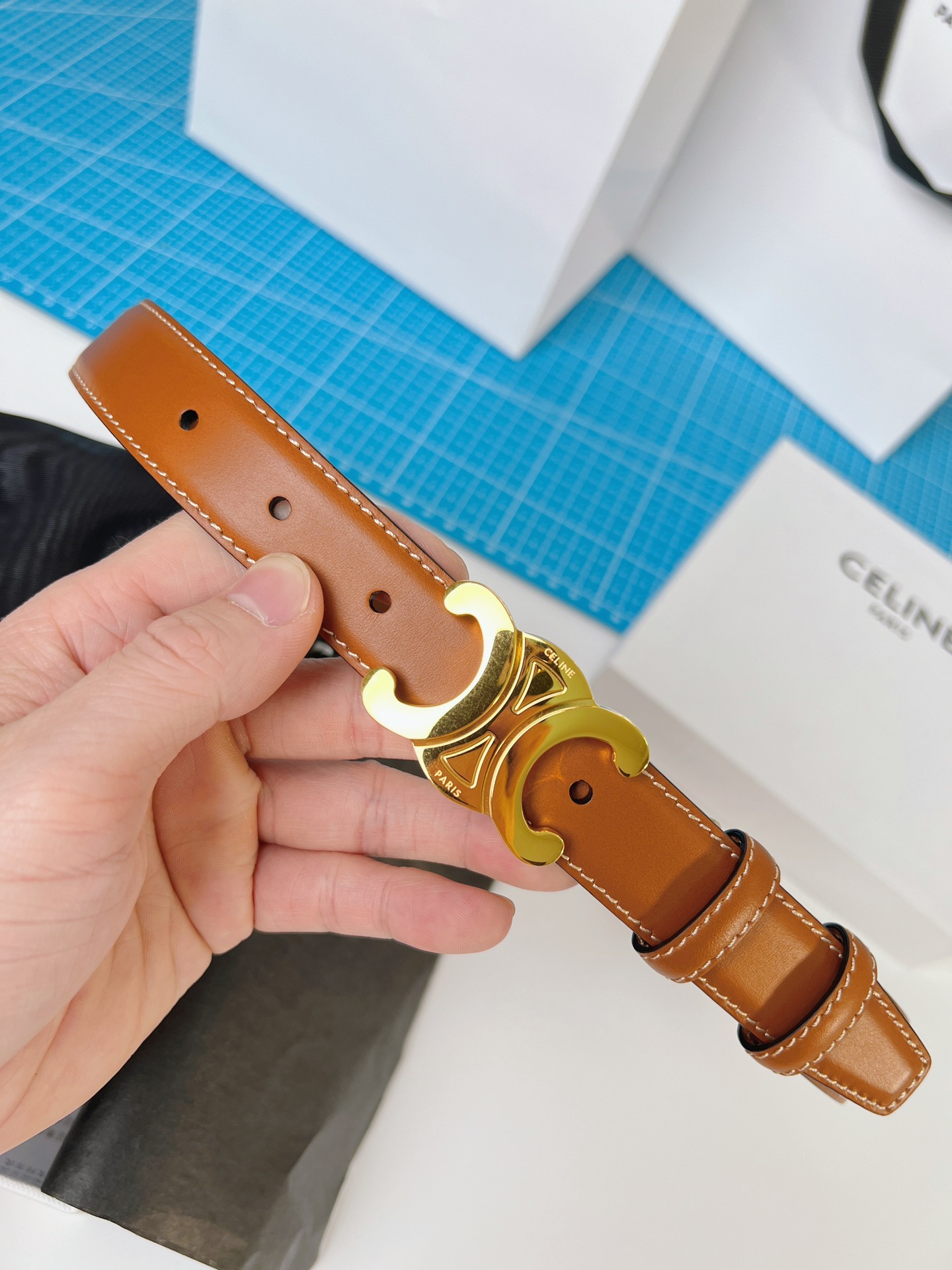 Celine Female Basic Belt Brown M-l