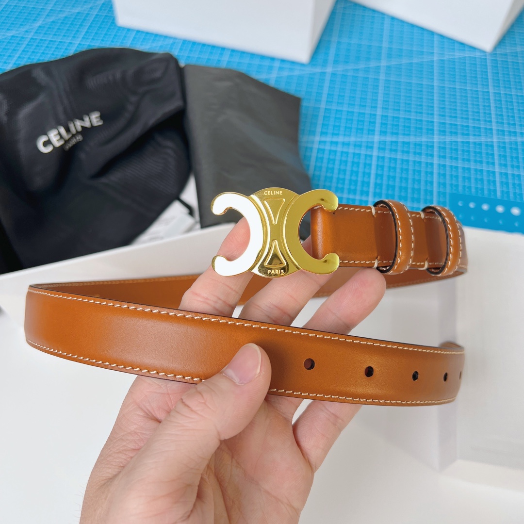Celine Female Basic Belt Brown M-l