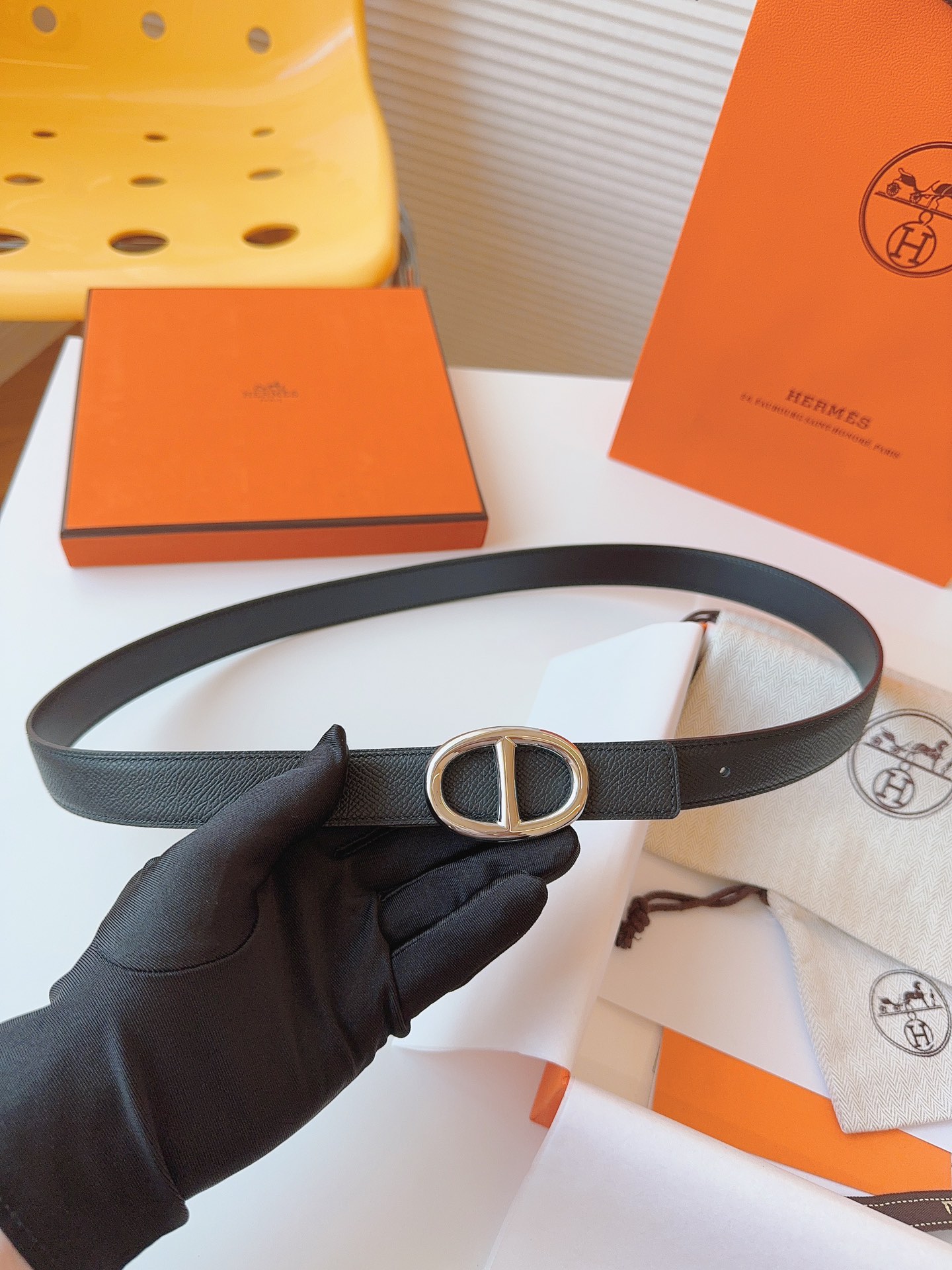 Hermès Female Basic Belt Cow Leather S-m