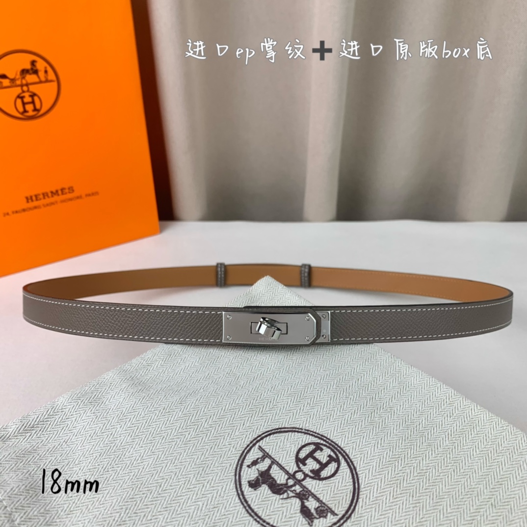 Hermès Female Basic Belt 18mm-s-m-l