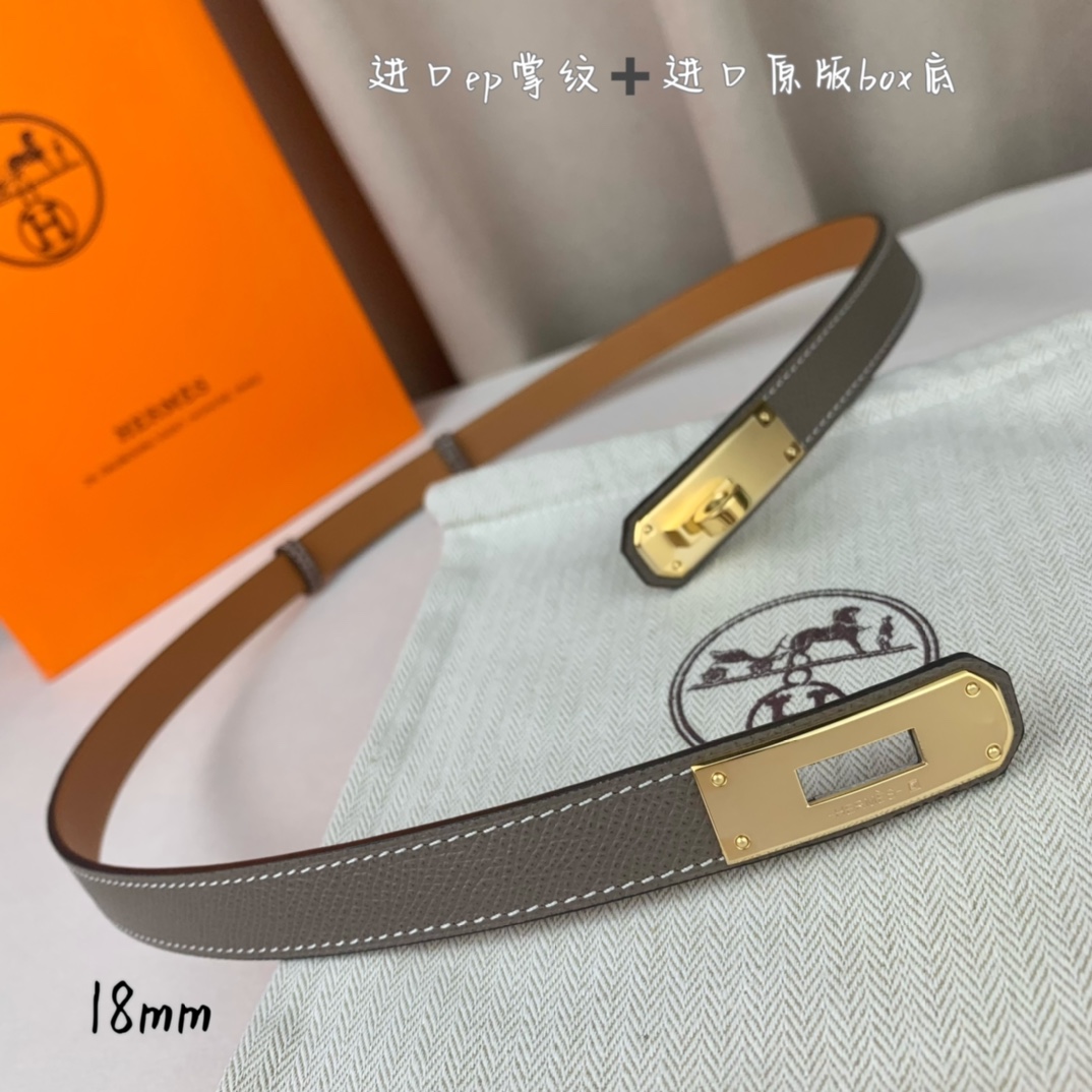 Hermès Female Basic Belt 18mm-s-m-l