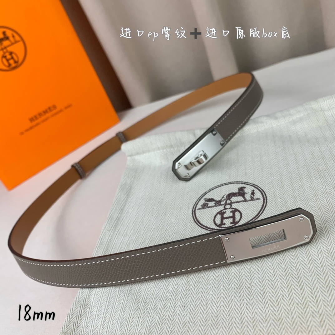 Hermès Female Basic Belt 18mm-s-m-l