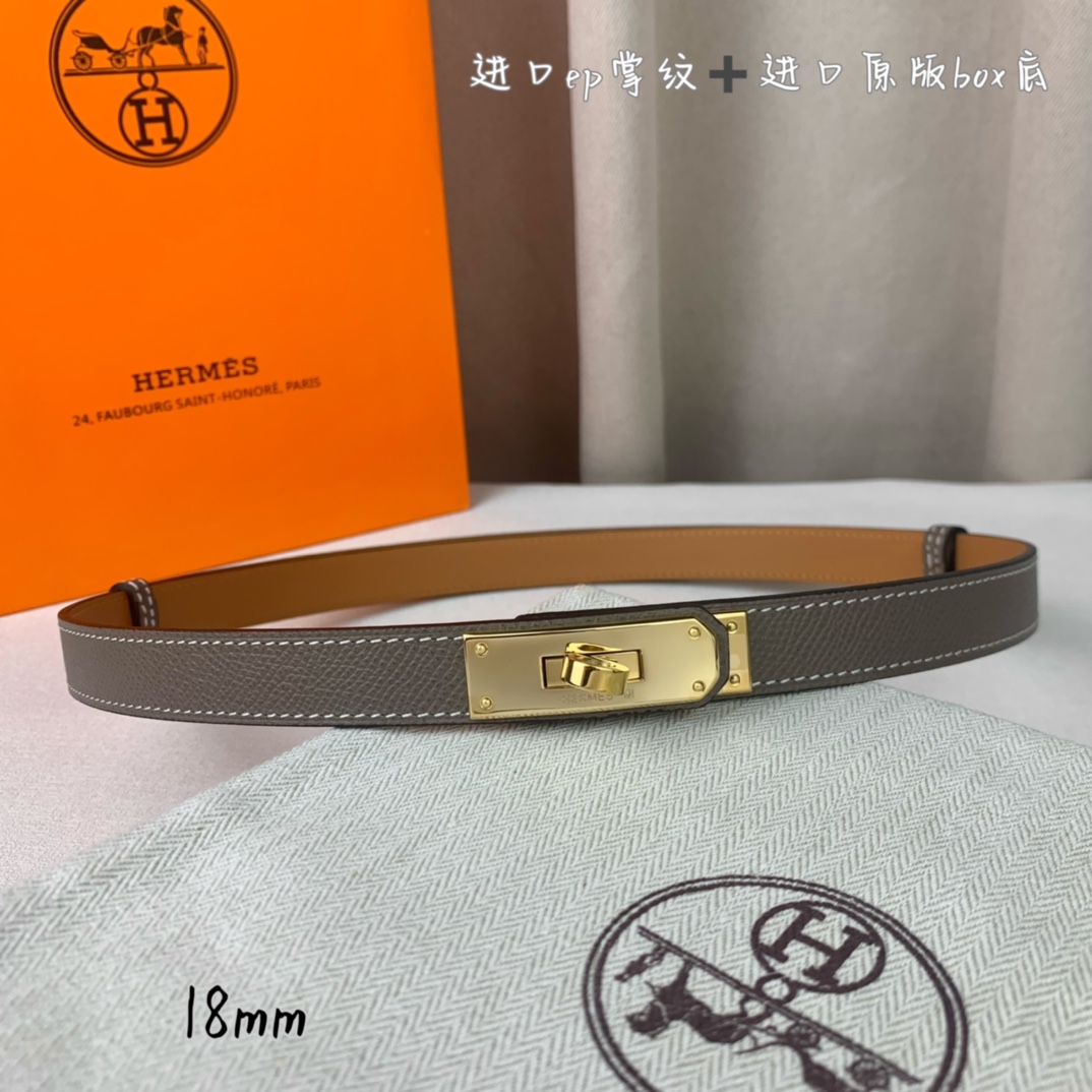 Hermès Female Basic Belt 18mm-s-m-l