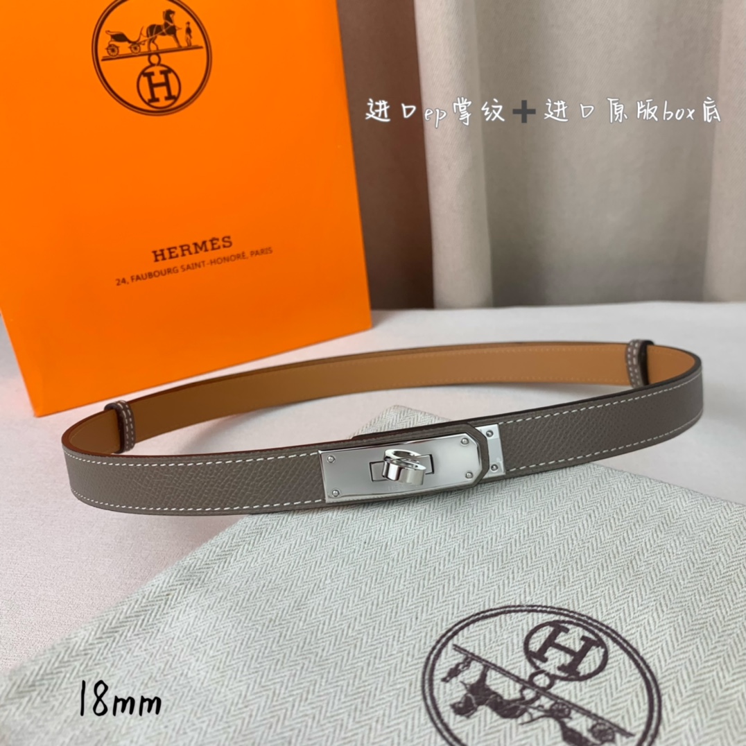 Hermès Female Basic Belt 18mm-s-m-l