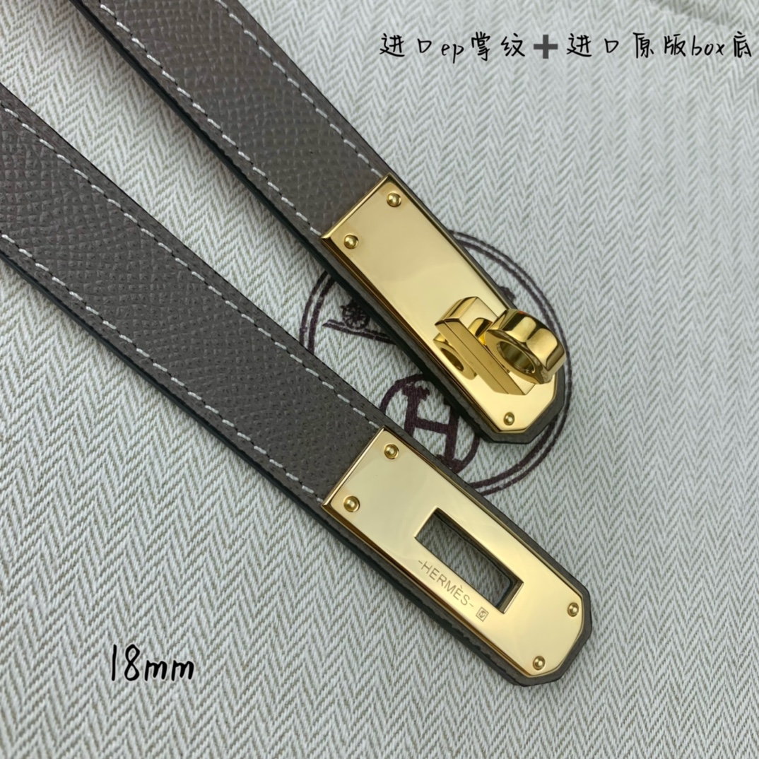Hermès Female Basic Belt 18mm-s-m-l