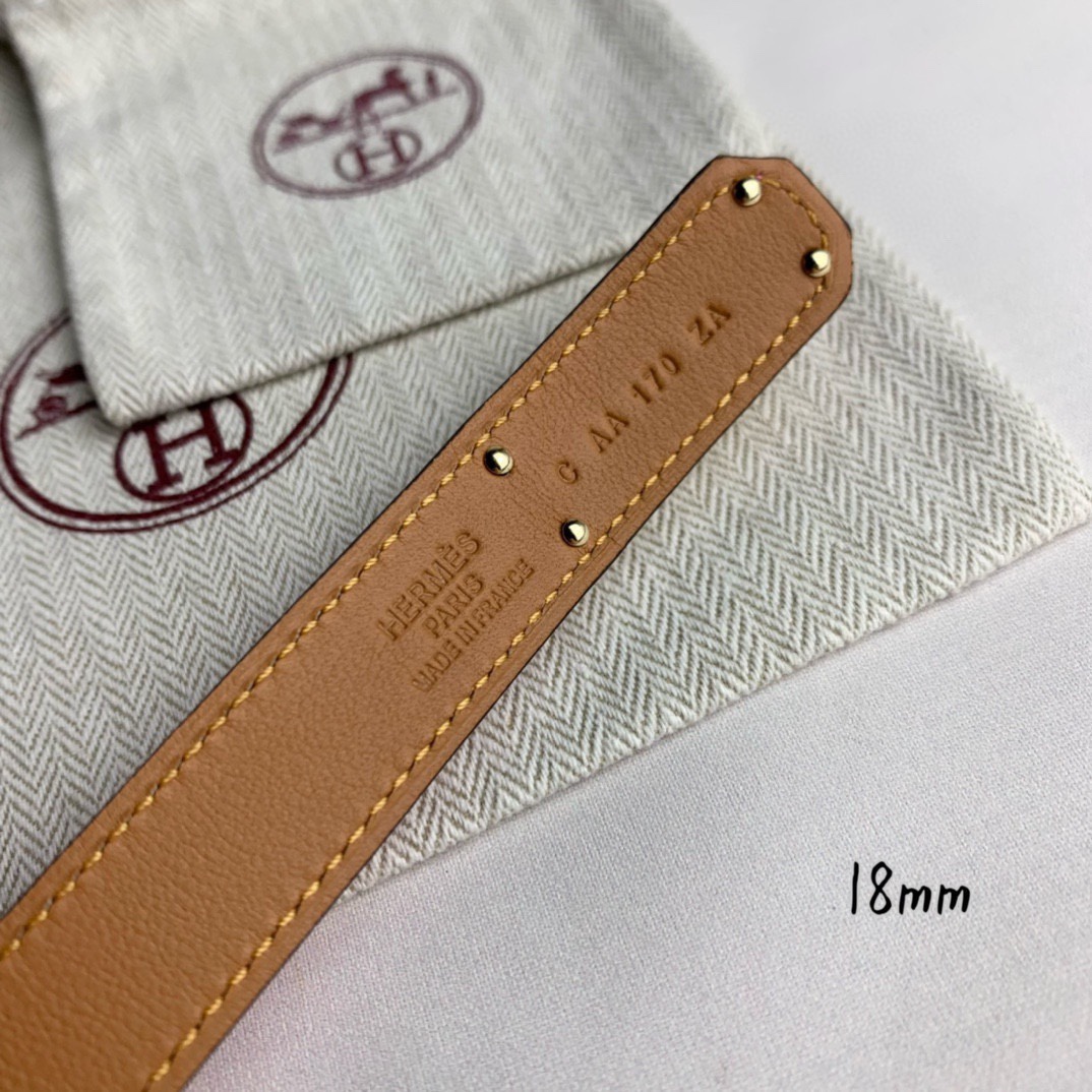 Hermès Female Basic Belt 18mm-s-m-l