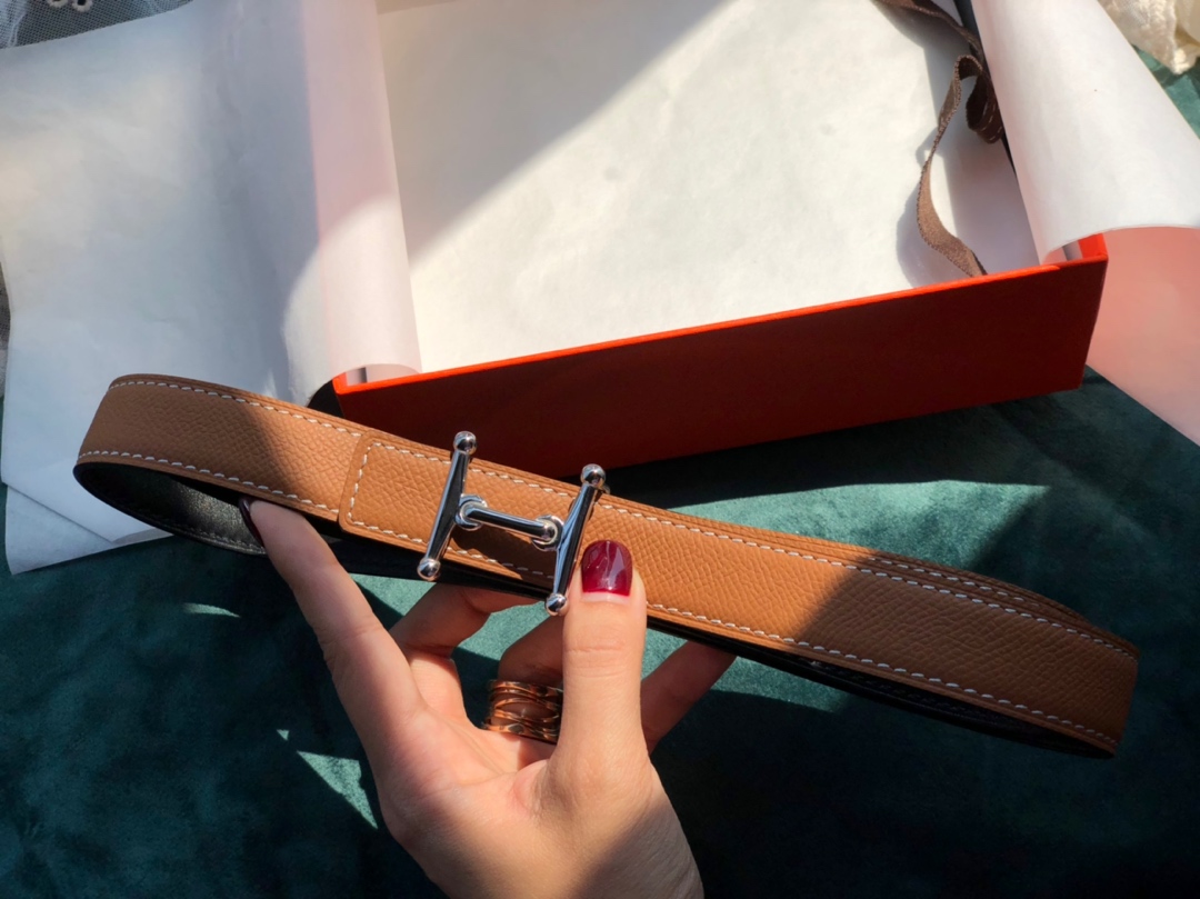 Hermès Female Leather Belt Cow Leather S-m