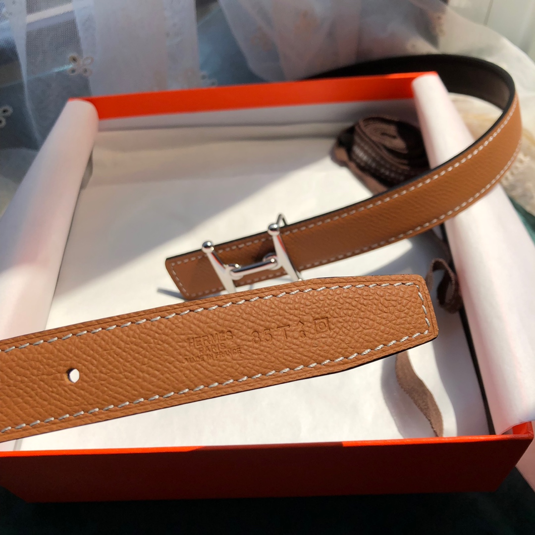 Hermès Female Leather Belt Cow Leather S-m