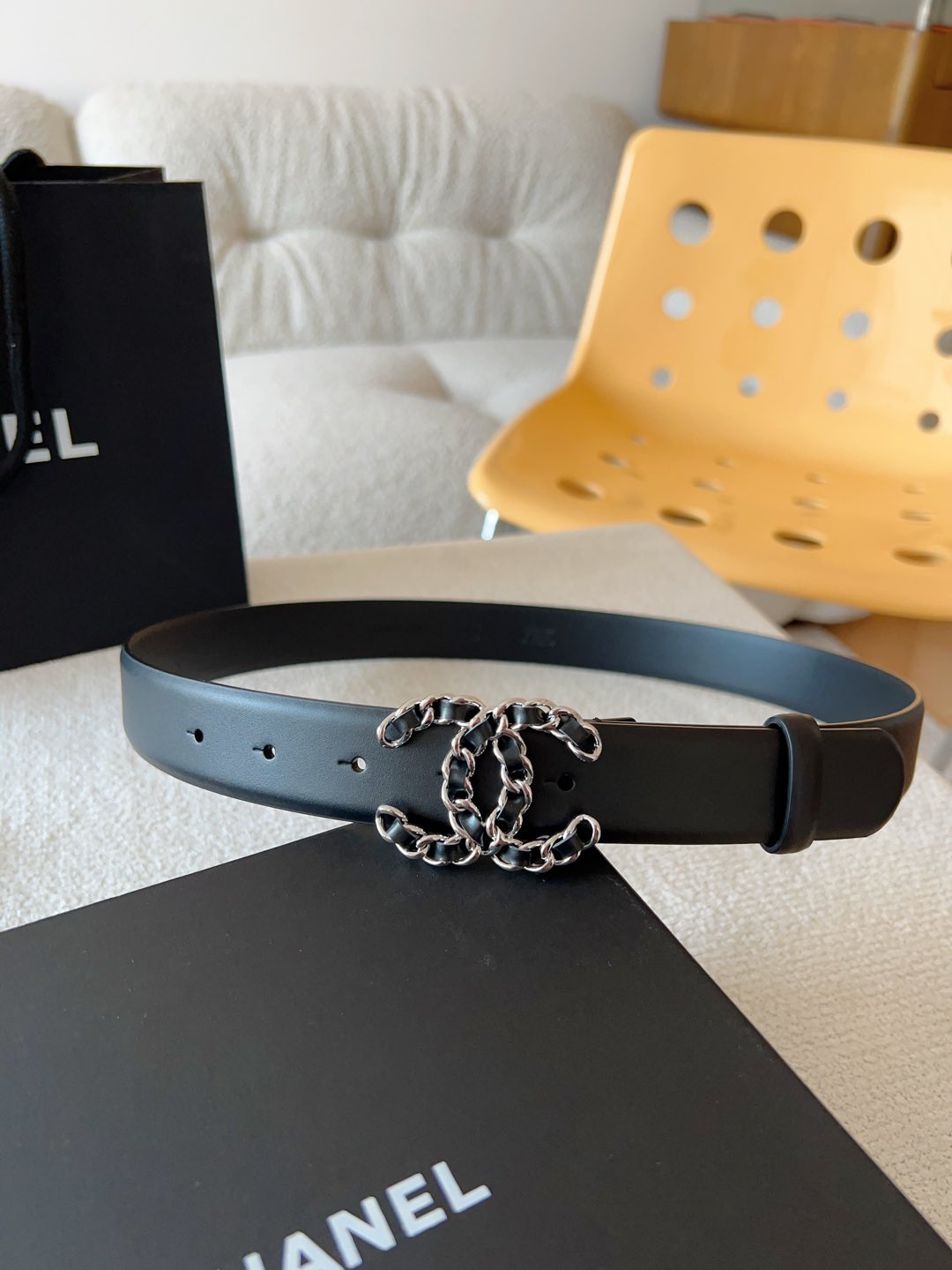 Chanel Female Basic Belt Cow Leather 30mm