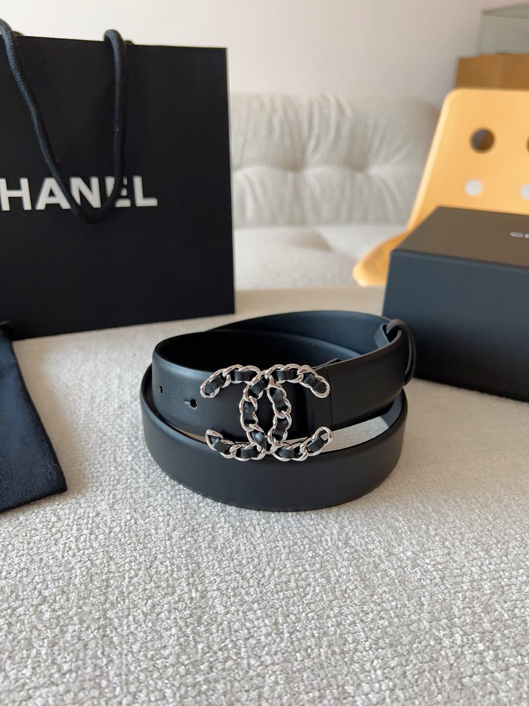 Chanel Female Basic Belt Cow Leather 30mm