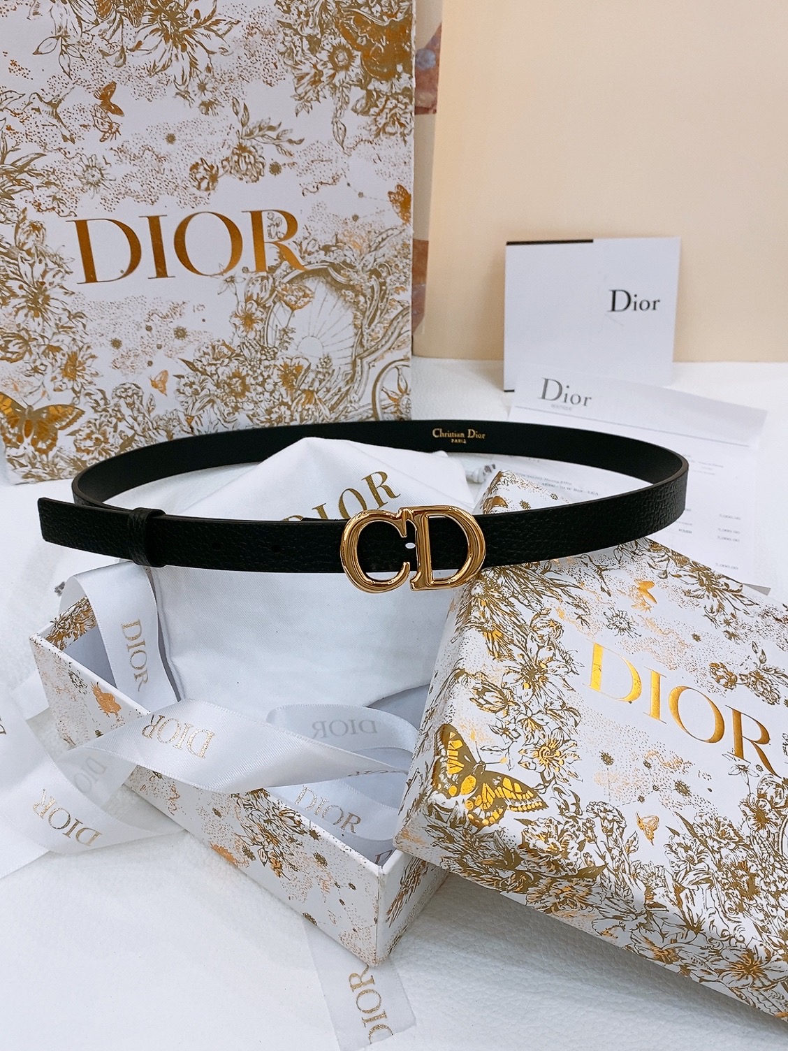 Dior Female Basic Belt Cow Leather S-m-l